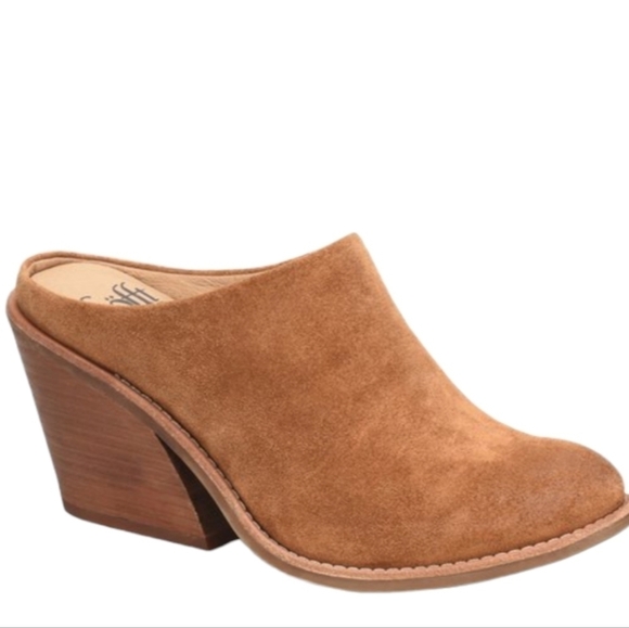 Sofft Womens Tasha Leather Comfort Clogs Heels Shoes sz 9M - Picture 1 of 12